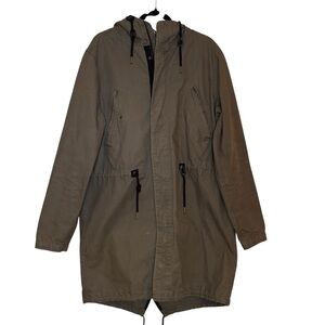 H&M X Divided Fishtail Parka Olive Green Men's Size M